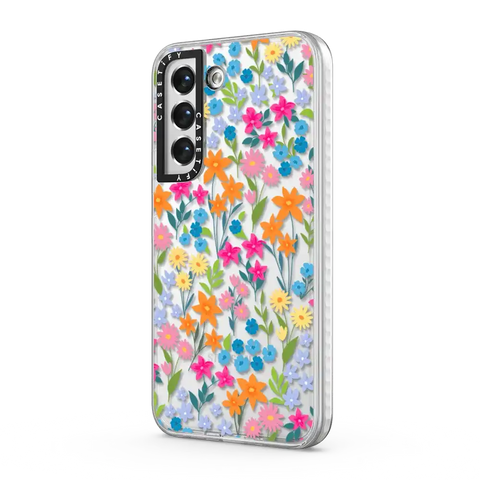 bright spring flowers - daisy floral pattern