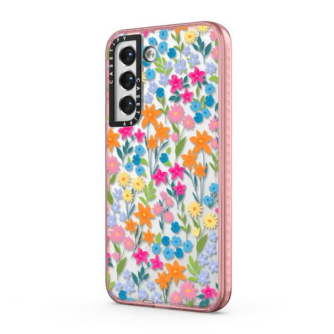 bright spring flowers - daisy floral pattern
