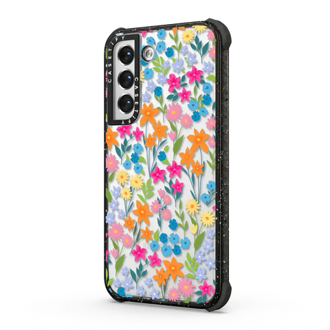 bright spring flowers - daisy floral pattern
