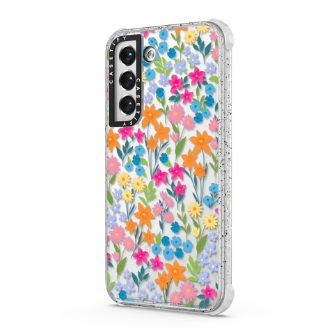 bright spring flowers - daisy floral pattern