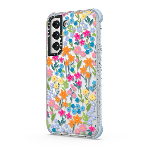 bright spring flowers - daisy floral pattern