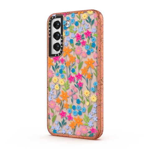 bright spring flowers - daisy floral pattern
