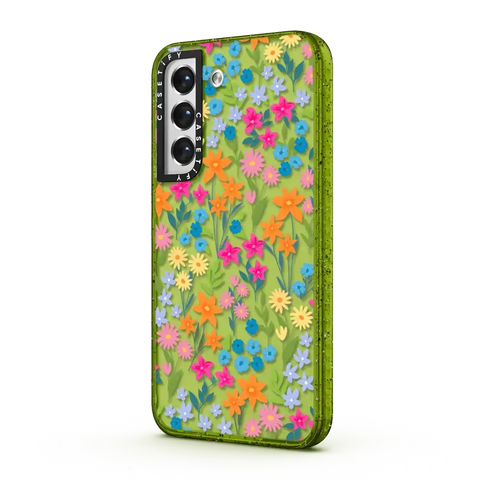 bright spring flowers - daisy floral pattern