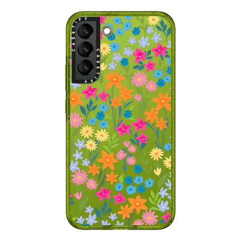 bright spring flowers - daisy floral pattern