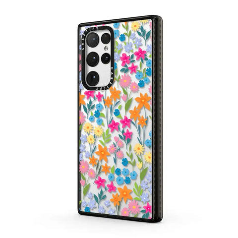 bright spring flowers - daisy floral pattern