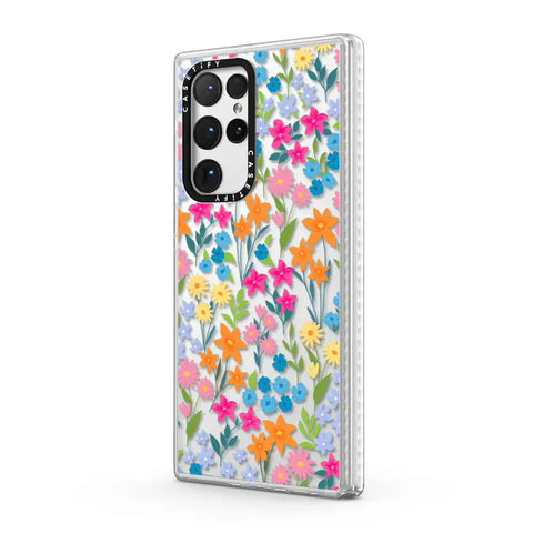 bright spring flowers - daisy floral pattern