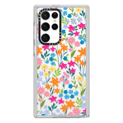 bright spring flowers - daisy floral pattern