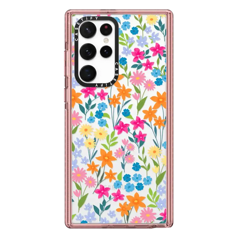 bright spring flowers - daisy floral pattern
