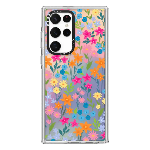 bright spring flowers - daisy floral pattern