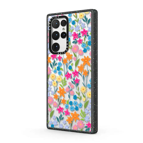 bright spring flowers - daisy floral pattern