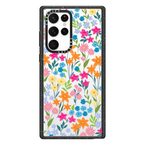 bright spring flowers - daisy floral pattern