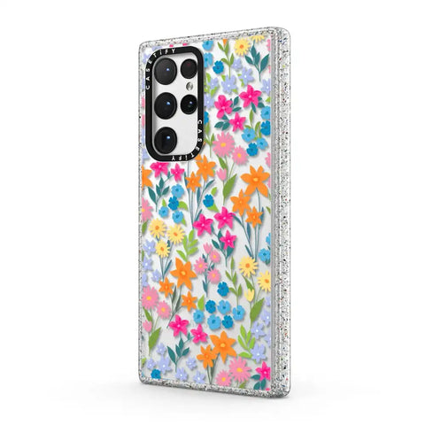 bright spring flowers - daisy floral pattern