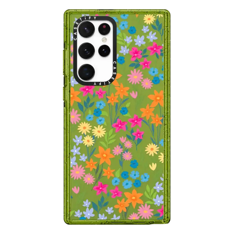 bright spring flowers - daisy floral pattern