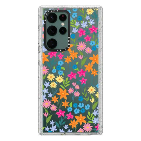 bright spring flowers - daisy floral pattern