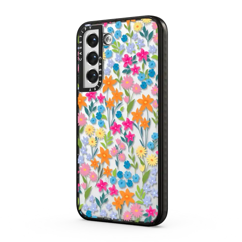 bright spring flowers - daisy floral pattern