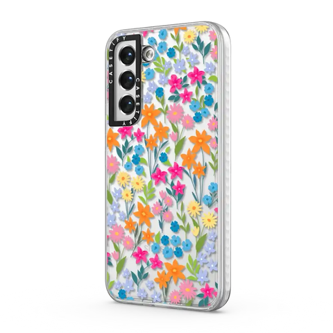 bright spring flowers - daisy floral pattern