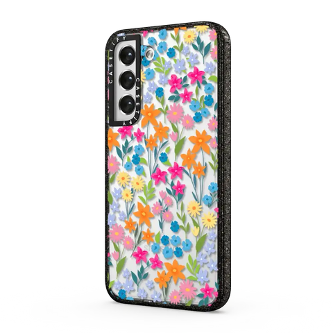bright spring flowers - daisy floral pattern