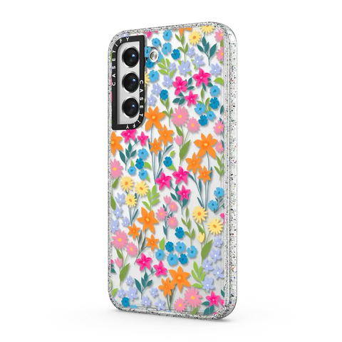 bright spring flowers - daisy floral pattern