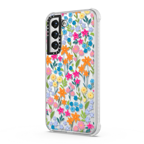 bright spring flowers - daisy floral pattern
