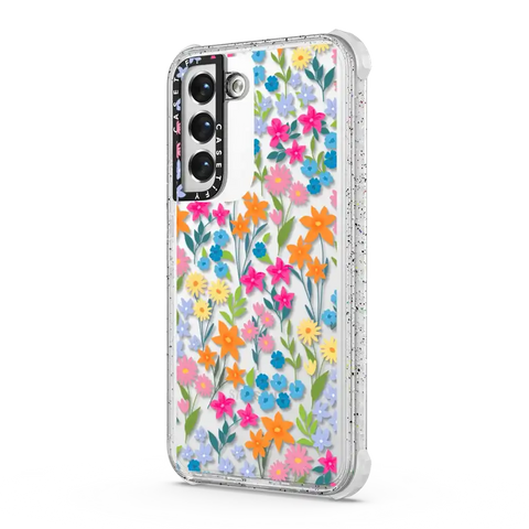 bright spring flowers - daisy floral pattern