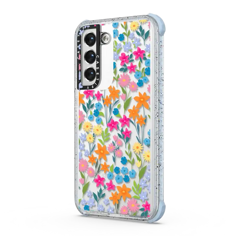 bright spring flowers - daisy floral pattern