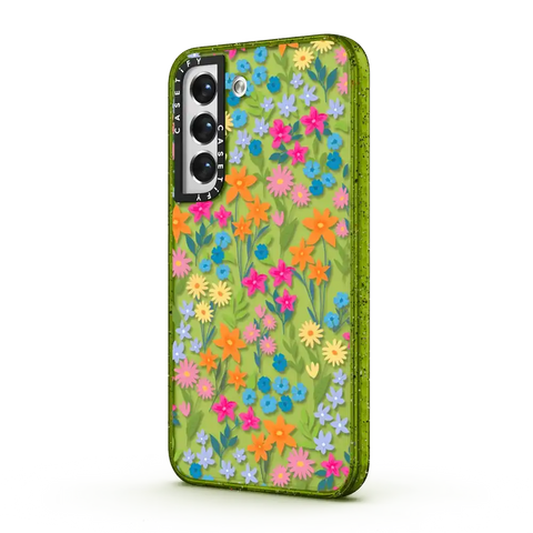 bright spring flowers - daisy floral pattern