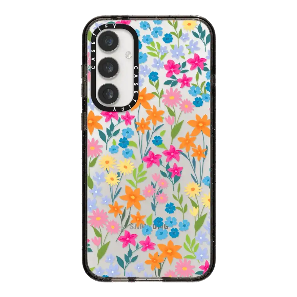 bright spring flowers - daisy floral pattern