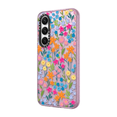 bright spring flowers - daisy floral pattern