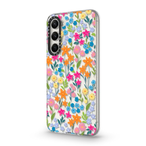 bright spring flowers - daisy floral pattern