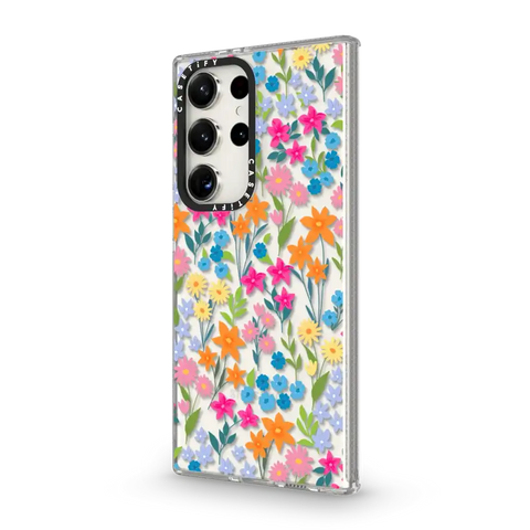 bright spring flowers - daisy floral pattern
