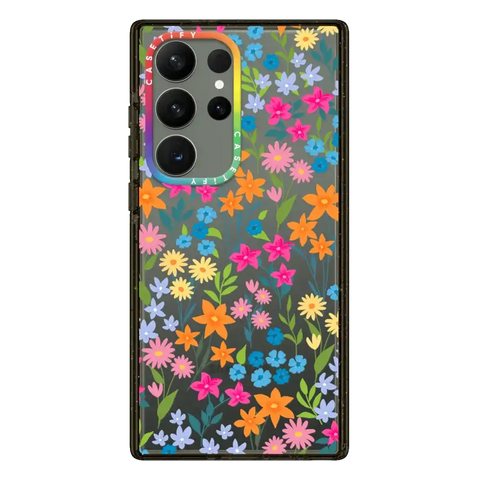 bright spring flowers - daisy floral pattern
