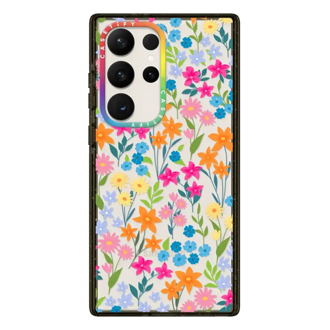 bright spring flowers - daisy floral pattern
