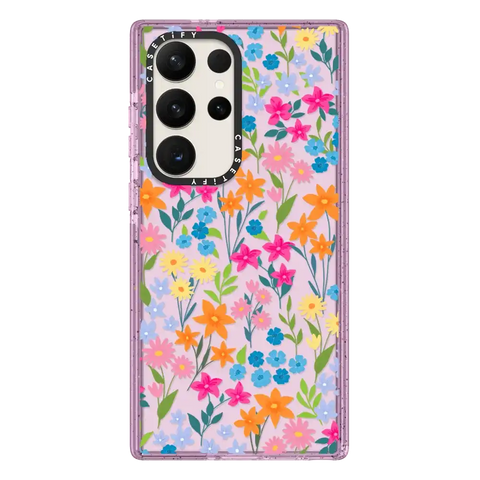 bright spring flowers - daisy floral pattern