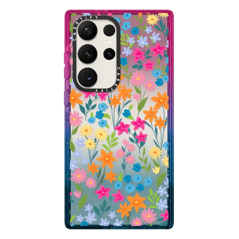 bright spring flowers - daisy floral pattern