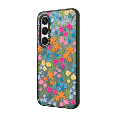 bright spring flowers - daisy floral pattern
