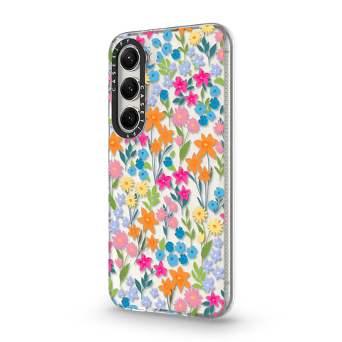 bright spring flowers - daisy floral pattern