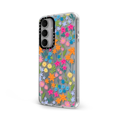 bright spring flowers - daisy floral pattern