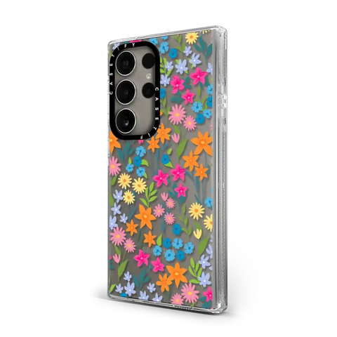 bright spring flowers - daisy floral pattern