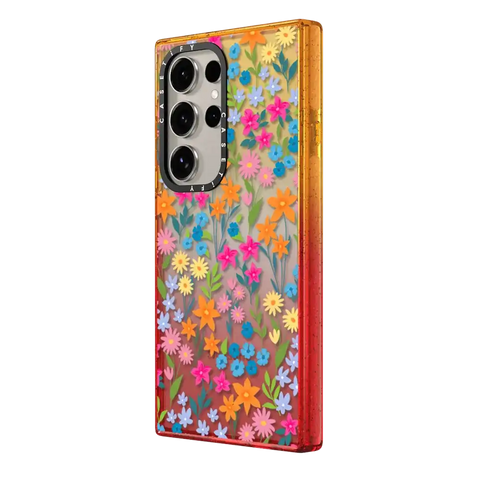 bright spring flowers - daisy floral pattern