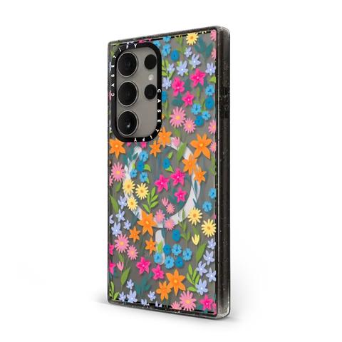 bright spring flowers - daisy floral pattern