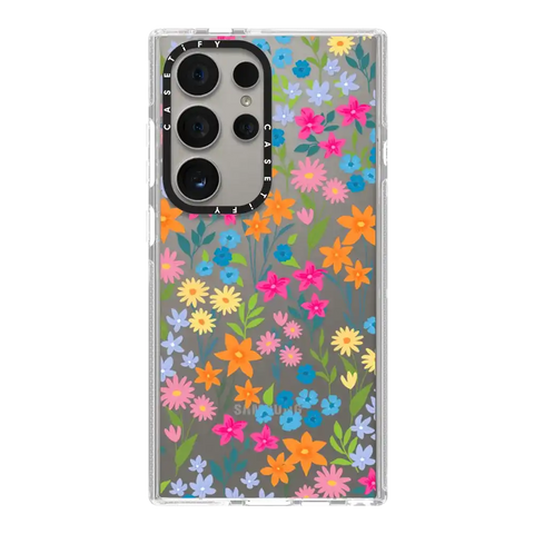 bright spring flowers - daisy floral pattern