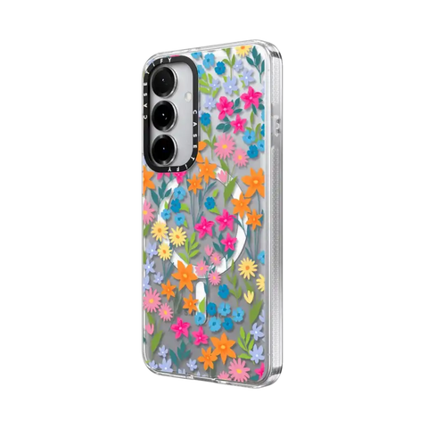 bright spring flowers - daisy floral pattern