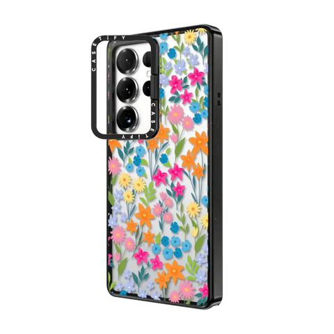 bright spring flowers - daisy floral pattern
