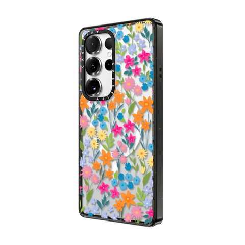 bright spring flowers - daisy floral pattern