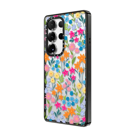 bright spring flowers - daisy floral pattern