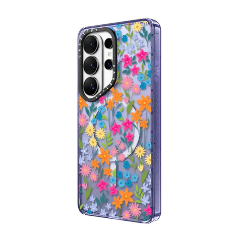 bright spring flowers - daisy floral pattern