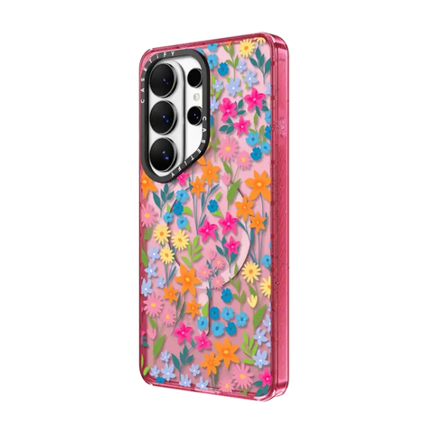 bright spring flowers - daisy floral pattern
