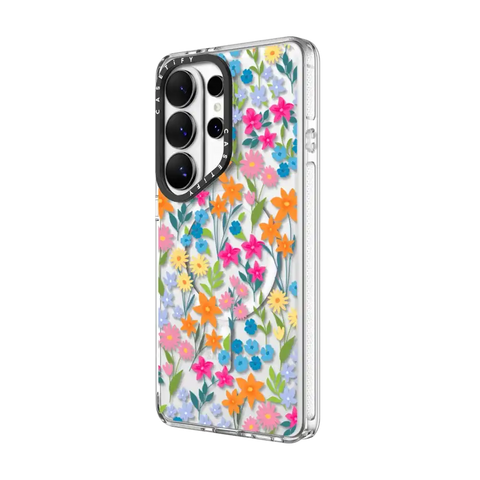 bright spring flowers - daisy floral pattern
