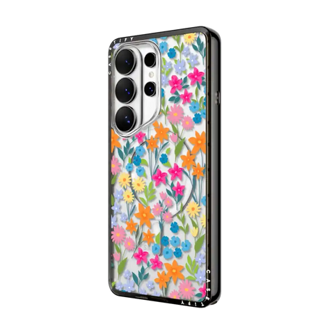 bright spring flowers - daisy floral pattern