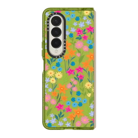 bright spring flowers - daisy floral pattern